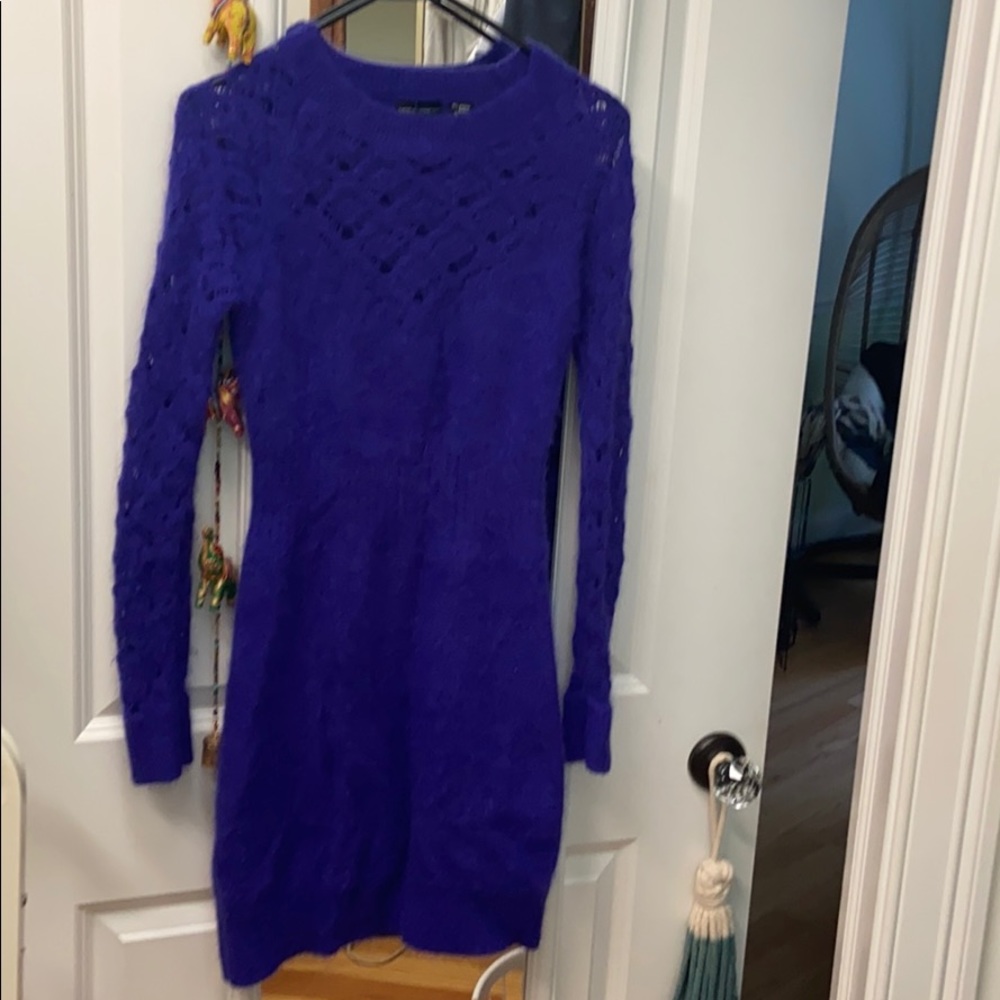Moda angora sweater dress
